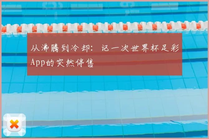 从沸腾到冷却：记一次世界杯足彩App的突然停售